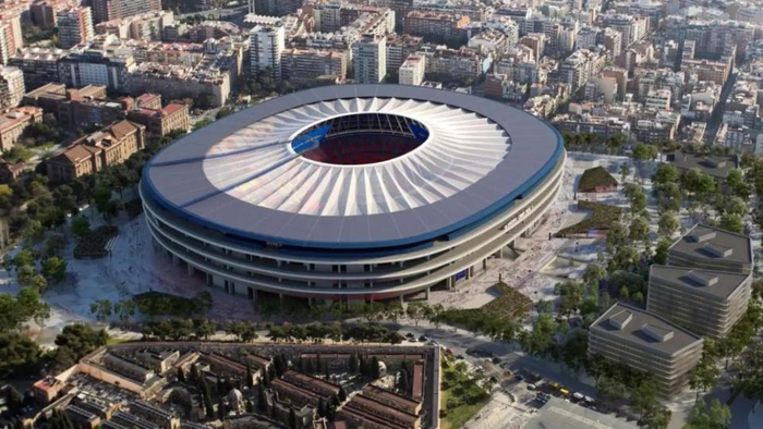 巴塞罗那新诺坎普顶棚工程2027年启动 避免重蹈蒙