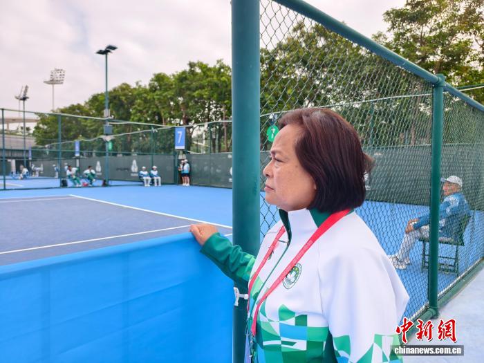 粤港澳全运会现场：澳门网球总会理事长吴玉玲